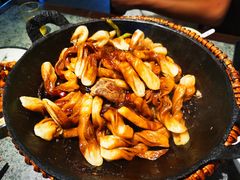 排骨豆角卷子-华盛园卷子王农家菜水库鱼