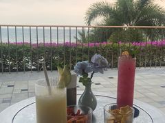 -日落吧·海景咖啡厅·餐酒吧·鸡尾酒·下午茶·乐队表演·浪漫夕阳·三亚文华东方酒店