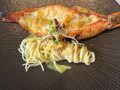 香煎黑虎虾配天使面-领仕扒房(长春店)