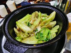 虾酱啫生菜梗-石岐乳鸽村(南海第三分店)
