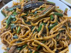 农家红炒长鱼炒面-三百碗宝应长鱼面(板仓街店)