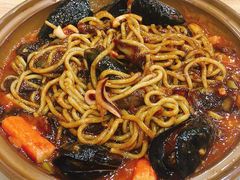海鲜炒玛面-喜来苑