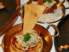 现烤酥皮配忌廉烩蘑菇和米饭-火车头法国西餐厅