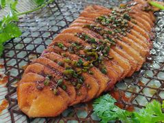 素风味竹烤鱼-天天向上素食餐厅(五台山店)