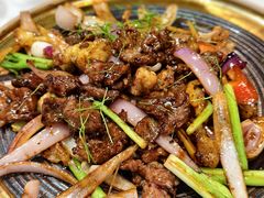三葱爆牛胸油五花趾-明本湛江鸡•海鲜小厨(陈家祠店)