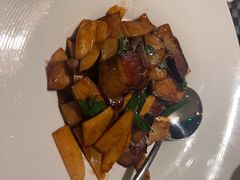 冬笋鲍菇炒腊肉-宁海安岚·南溪阁全日餐厅