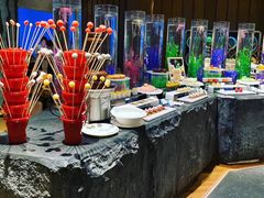 自助取餐区-海棠湾洲际-涛·海底餐厅·美人鱼·自助餐·海底隧道