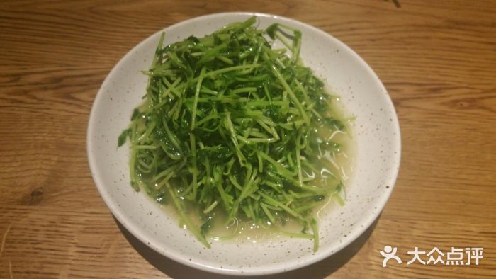 老头儿油爆虾·三潭印月(巴黎春天店)-酒香炒豆苗-菜-酒香炒豆苗图片-