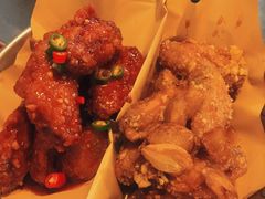 炸鸡翅一半一半-富乐满韩国正宗炸鸡韩国料理(虹泉路店)