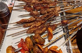 Grilled Button Mushrooms (Rainbow Skewers)