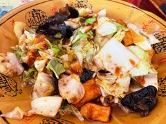 洋白菜木耳爆豆腐-粥旺府(月环里店)