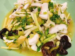 雪菜冬笋炒目鱼-虎哥私房菜(馒头山店)