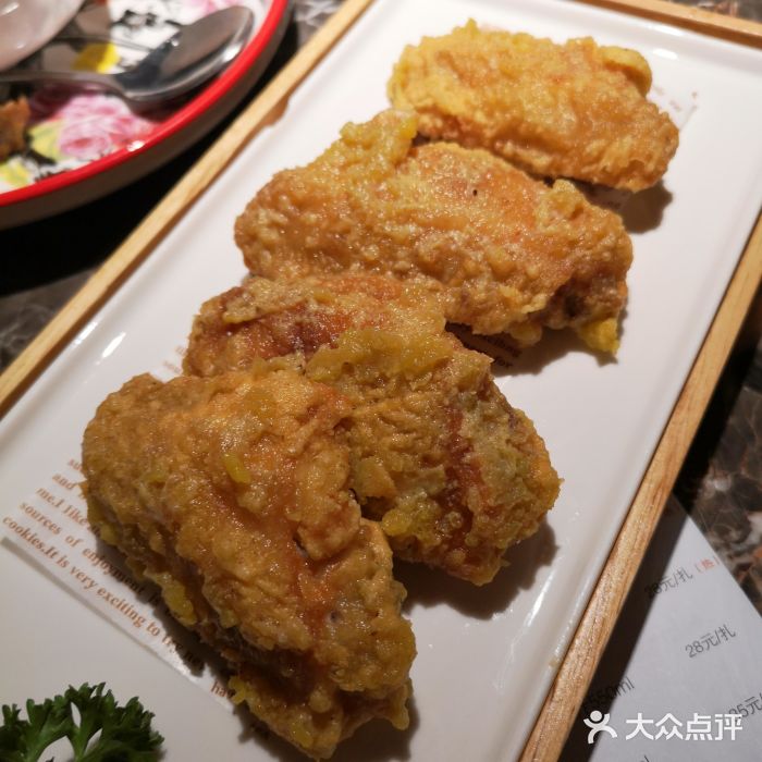 新白鹿餐厅(文峰广场店-蛋黄鸡翅图片-上海美食-大众点评网