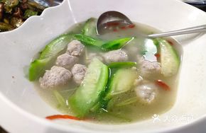 Steamed Pork Balls in Loofah