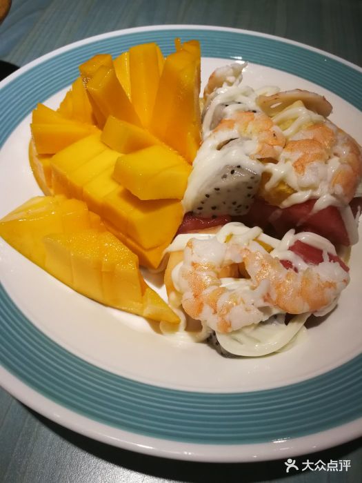 蓝象泰国餐厅(苏宁广场店)蓝象香芒大虾沙律图片 - 第2张