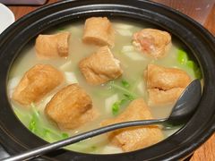 青蚕豆煮豆腐包酿黑虎虾-元古雲境(太古里店)