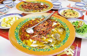 Stinky Tofu Flavor Fish with Pickled Cabbage