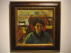 夏葆元·油画《裂开的自画像》-上海油画雕塑院