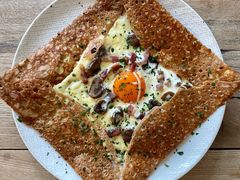 鸡蛋蘑菇熏肉荞麦可丽饼-RAC BAR(安福路店)