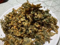 炸花椒芽儿-华盛园卷子王农家菜水库鱼