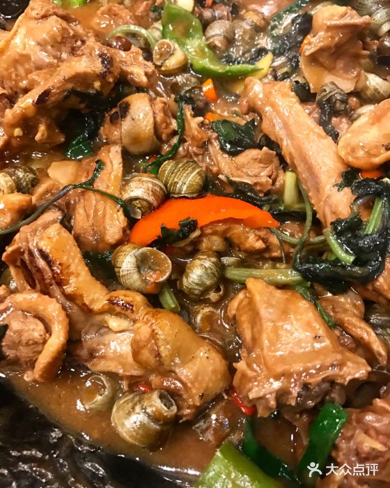 紫苏石螺炆水鸭