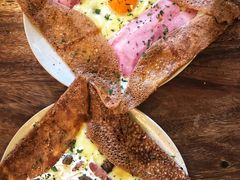 鸡蛋蘑菇熏肉荞麦可丽饼-RAC BAR(安福路店)