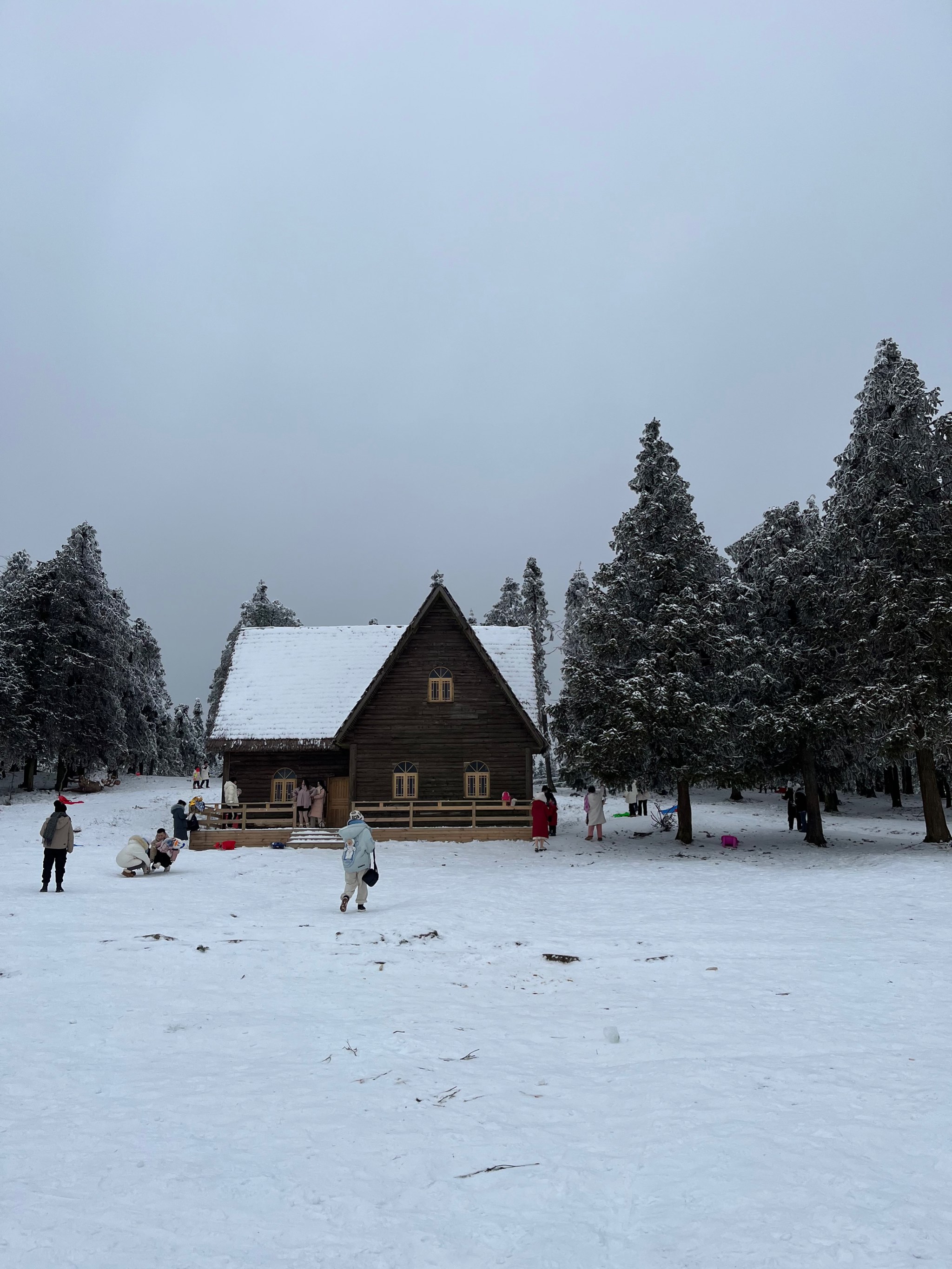 仙女山下雪的图片图片