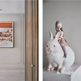 橙色与黄铜，彰显当代女性的艺术影响力｜HID赫尔贝纳设计