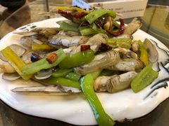 辣炒海蛏-滨海小渔村·海肠捞饭·鲅鱼水饺·特色老火鱼丸汤(华田店)