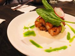 橙子酱汁海鲈鱼刺身配南瓜酱-Ocean's Table 欧舍