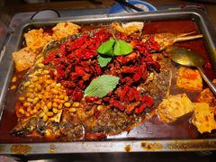 重庆豆花烤鱼-探鱼·鲜青椒爽麻烤鱼(北京路天河城店)