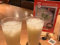 蜜桃可尔必思-烧肉达人•炭火烧肉(新天地店)