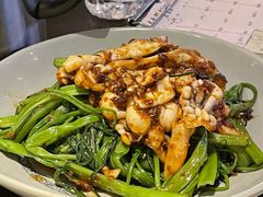 蛏子炒通菜-大头虾越式风味餐厅(光明广场店)