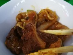 -陕北农家小吃风干羊肉剁荞面