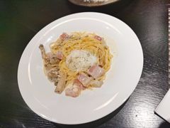 奶油培根蘑菇蛋意面-TAMATI(巴黎贝甜韩式西餐厅店)