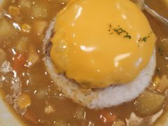 芝士牛肉汉堡咖喱饭-红小满休闲餐厅(十全街店)