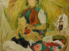 宋贤珍·油画《艳阳天》（局部）-上海油画雕塑院