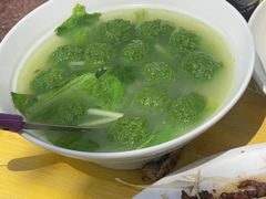 翡翠圆子汤-柏合黄记豆腐皮饭店