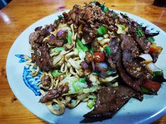 牛肉猪肝炒面-涛涛面馆