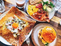 鸡蛋蘑菇熏肉荞麦可丽饼-RAC BAR(安福路店)