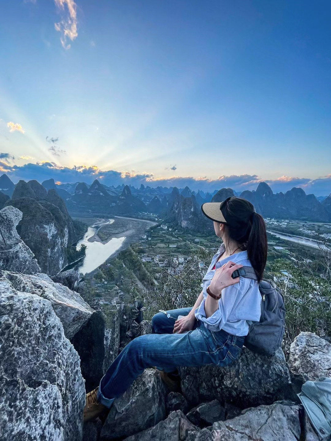 阳朔徒步爬山,初次徒步的小伙伴需慎重!