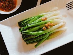 蒜香油爆菜心-杭州西子湖四季酒店·金沙厅