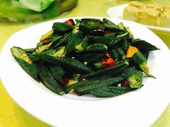炒秋葵-珍巷福地四合院菜馆(复兴门店)
