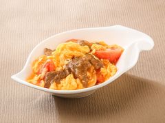 番茄牛肉炒蛋-香港新发烧腊茶餐厅(书城店)