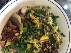 酸菜牛肉拌面-老兰州三勺辣子爆肉面片(北街店)