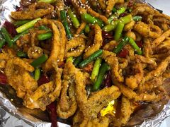 铁板烤鱿鱼须-釜山美食韩国炸酱面(长大店)