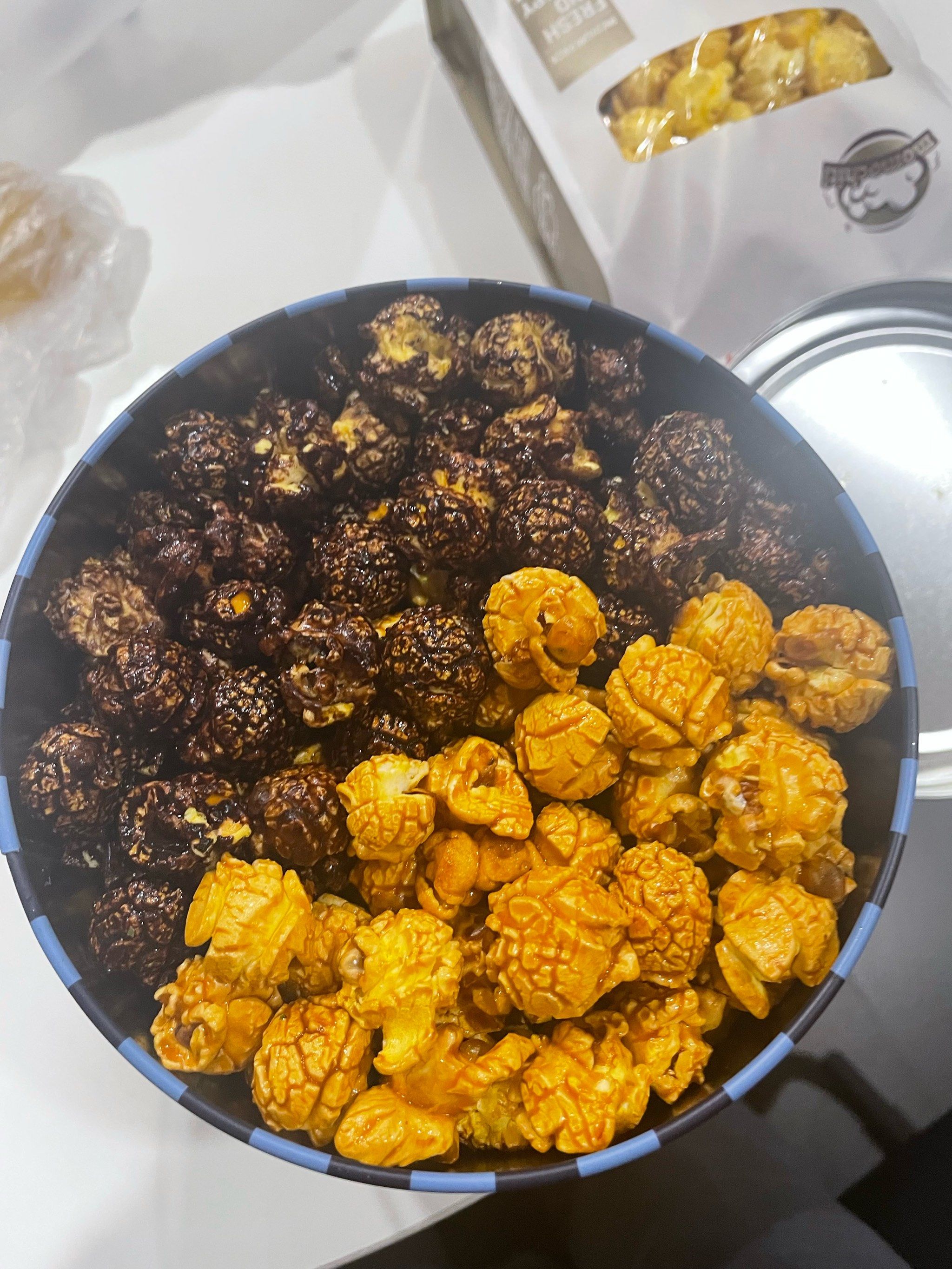 蘑蘑其朵美式爆米花,太好吃了!好多种口味