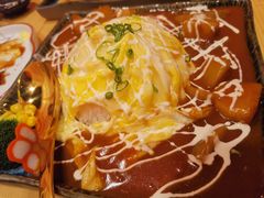 奶香咖喱蛋包饭-隐月· 㐂和食屋(芝罘万达公馆店)