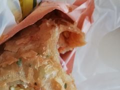 -小红车炸蛋葱油饼