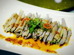 秋葵拌沙虫-黑明餐厅(白鹭洲店)